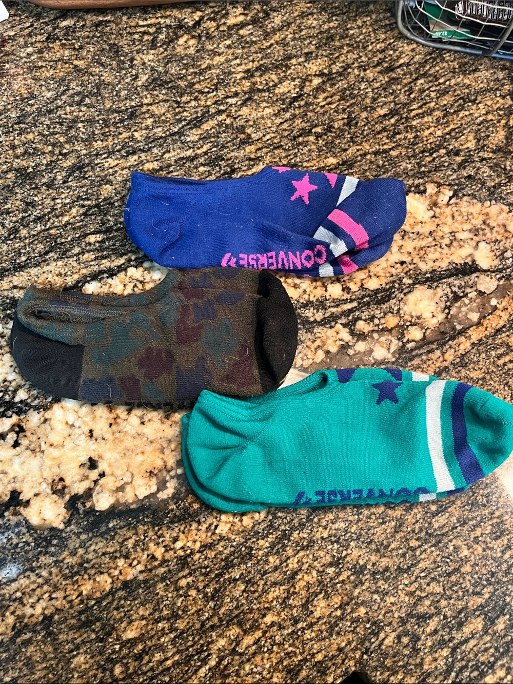 Set of 3 pair of converse no show socks size 6-8